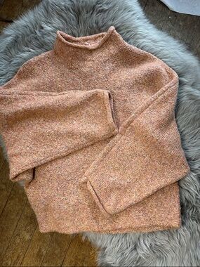 William Rast Peach Blend Turtleneck Sweater